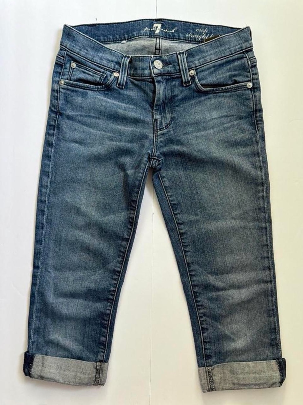7 For All Mankind low rise denim capris